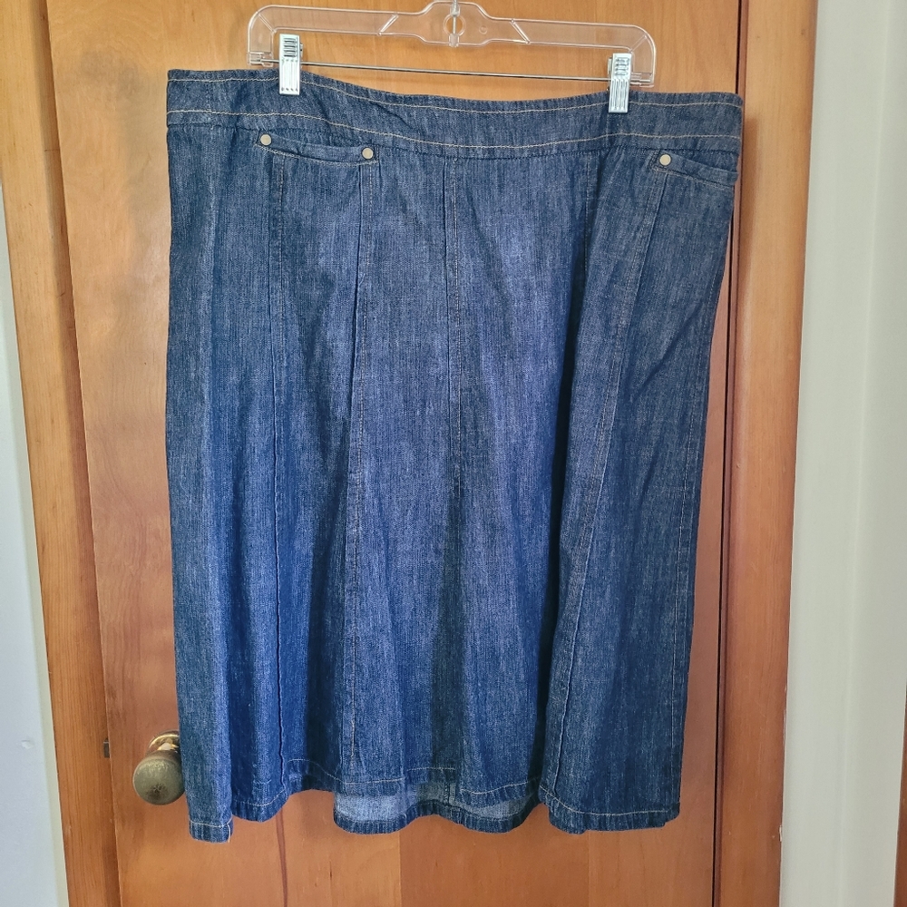CJ Banks Denim Skirt